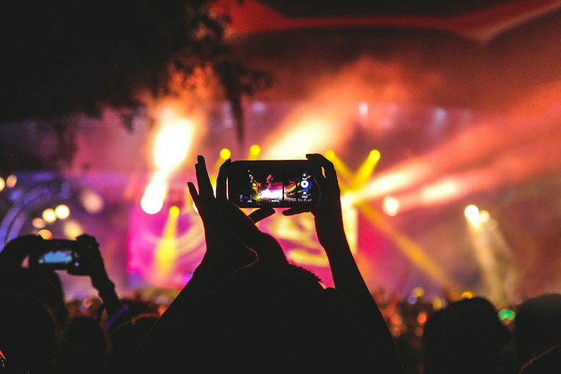 Music festival stage